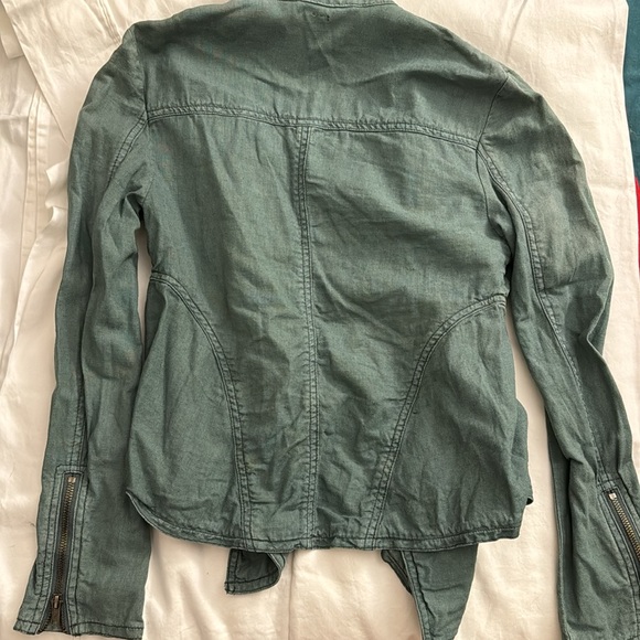 Free People Motorcycle Drape Front Jacket - Picture 6 of 8